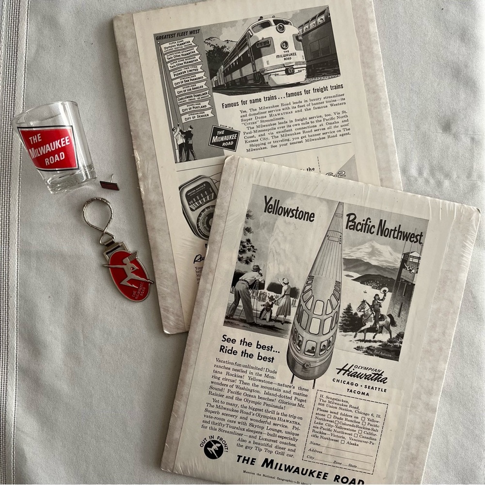 5 Pc RR Milwaukee Road Memorabilia